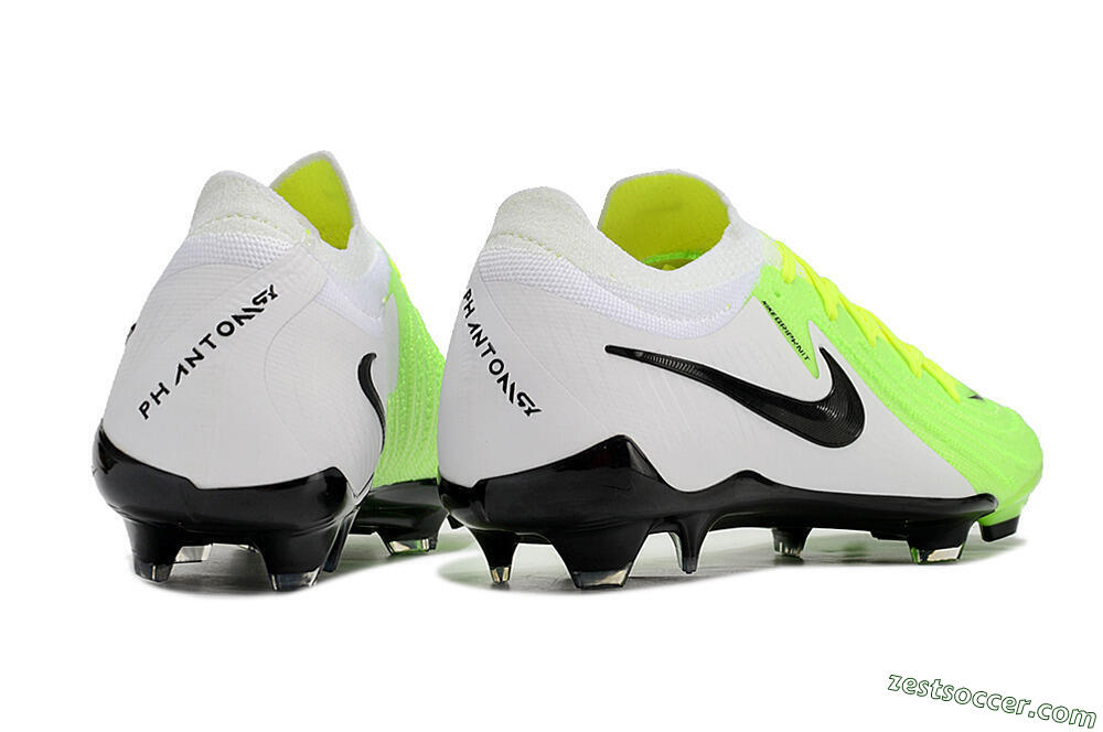 Nike Phantom Luna Elite NU FG Low-Tops Soccer Cleats - Green/White/Black 6