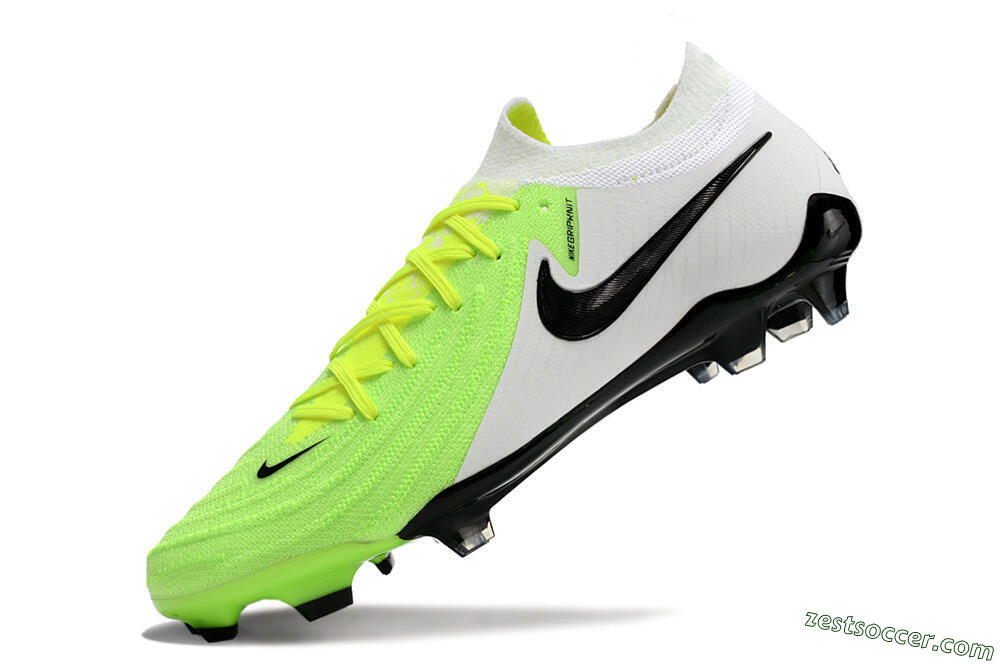 Nike Phantom Luna Elite NU FG Low-Tops Soccer Cleats - Green/White/Black 5