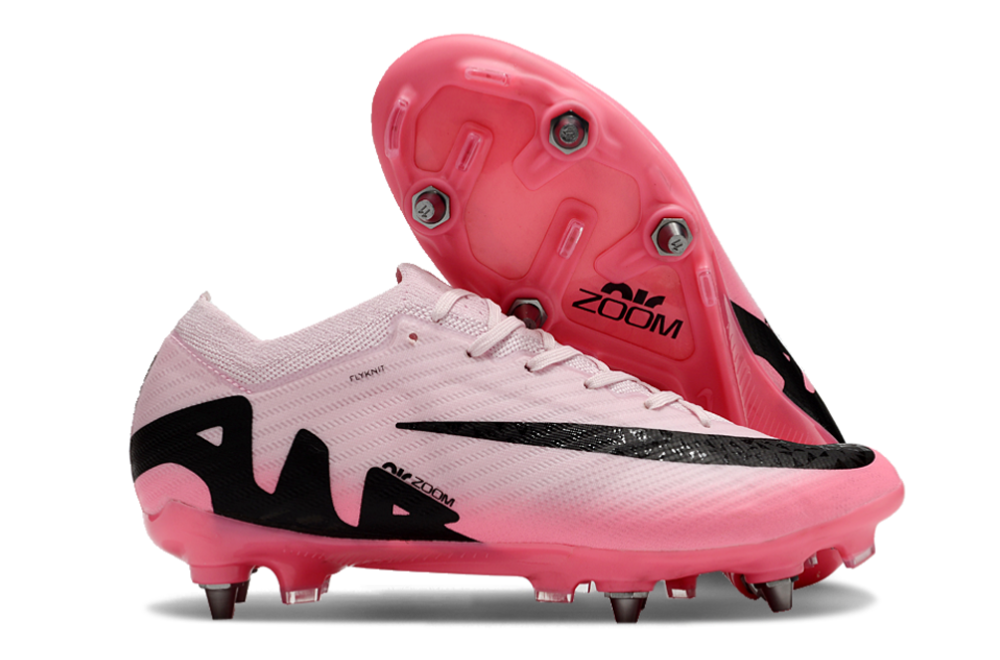 Nike Air Zoom Mercurial Vapor 15 Elite SG Low-Tops Soccer Cleats - Pink/Black 0