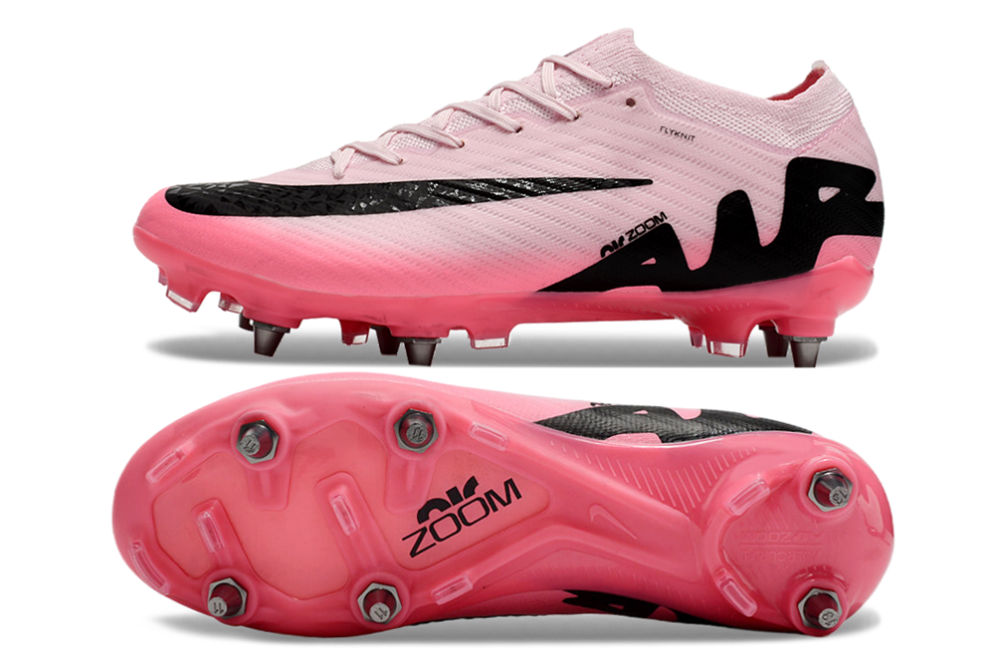 Nike Air Zoom Mercurial Vapor 15 Elite SG Low-Tops Soccer Cleats - Pink/Black 1