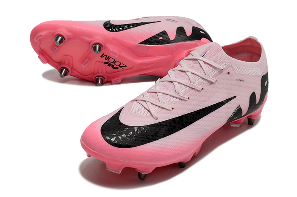 Nike Air Zoom Mercurial Vapor 15 Elite SG Low-Tops Soccer Cleats - Pink/Black 3