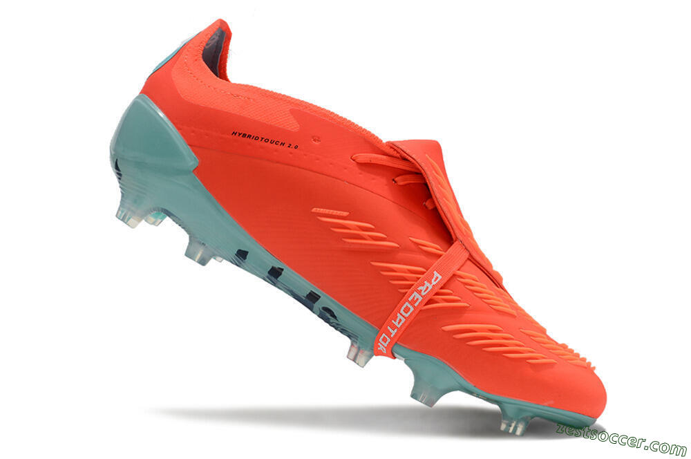 Adidas Predator Elite Foldover Tongue FG Low-Tops Soccer Cleats - Red/White/Green 4