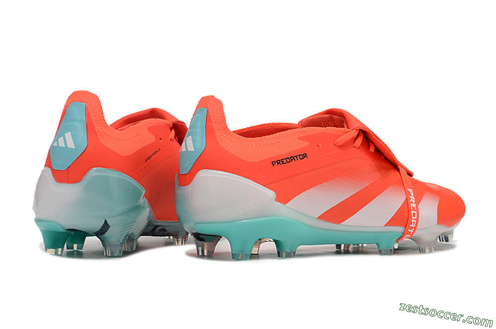 Adidas Predator Elite Foldover Tongue FG Low-Tops Soccer Cleats - Red/White/Green 6