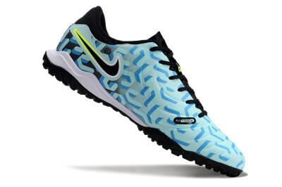 Nike Tiempo Legend 10 Pro TF Low-Tops Soccer Shoes - Blue/Black/Yellow
