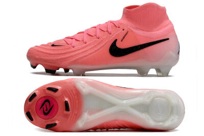 Nike Phantom Luna Elite FG High-Tops Soccer Cleats - Pink/Black