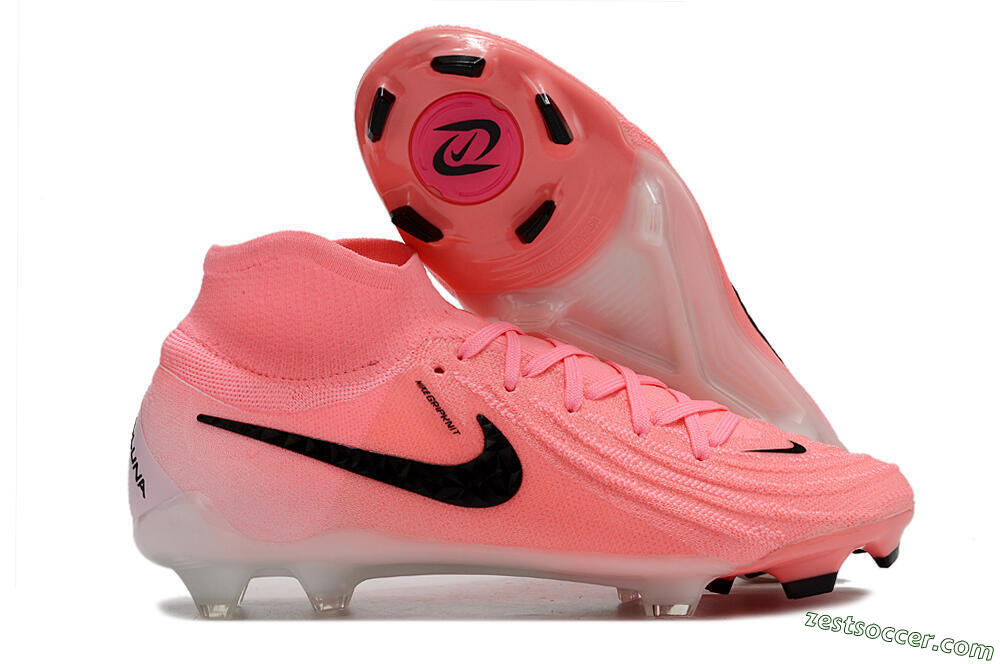 Nike Phantom Luna Elite FG High-Tops Soccer Cleats - Pink/Black 0