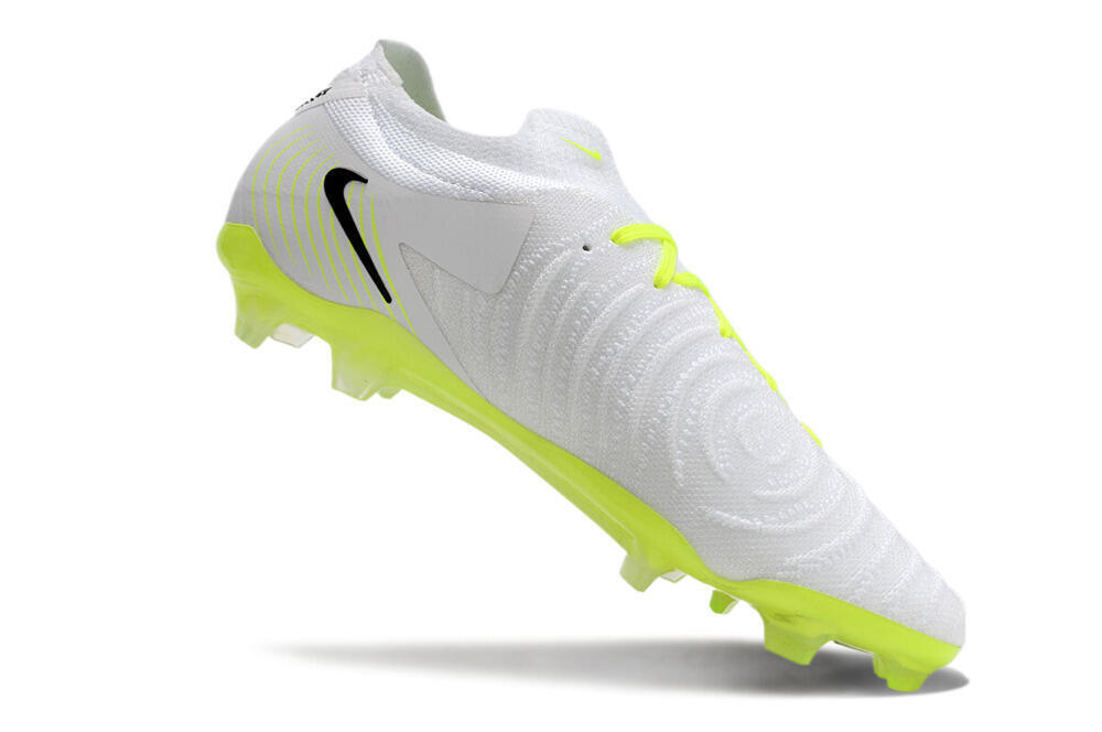 Nike Phantom Luna Elite NU FG Low-Tops Soccer Cleats - White/Yellow/Black 4
