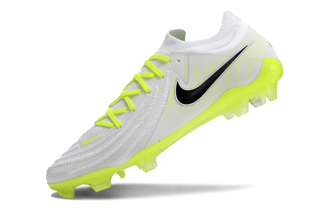 Nike Phantom Luna Elite NU FG Low-Tops Soccer Cleats - White/Yellow/Black 5