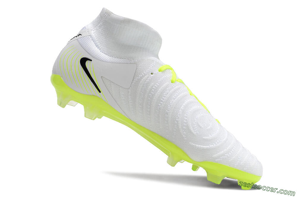 Nike Phantom Luna Elite NU FG Low-Tops Soccer Cleats - White/Yellow/Black 5