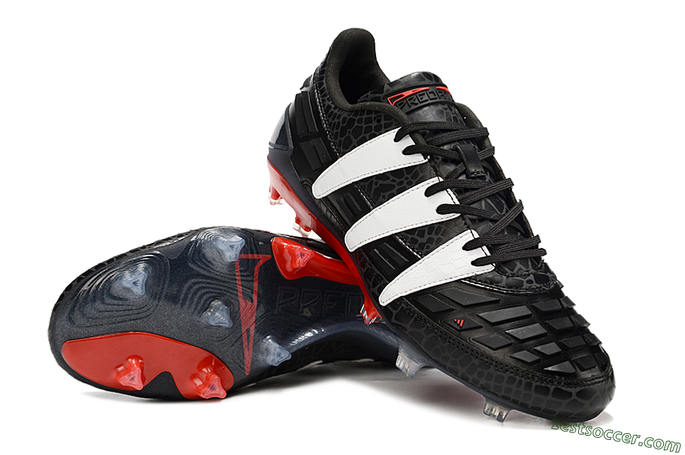 Adidas Predator 94 FG Limited Edition FG Low-Tops Soccer Cleats - Black/Red/White 3
