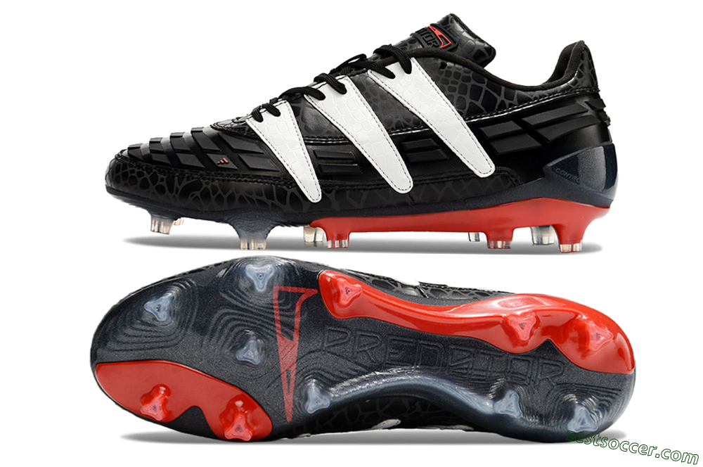 Adidas Predator 94 FG Limited Edition FG Low-Tops Soccer Cleats - Black/Red/White 1