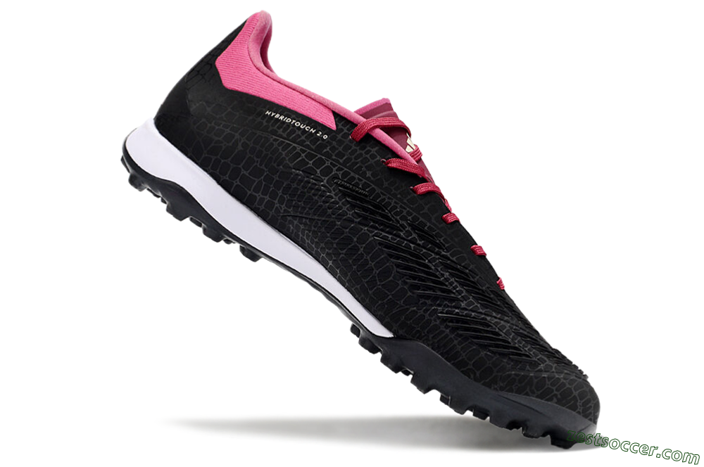 Adidas Predator 24 Elite TF Low-Tops Soccer Cleats - Black/Beige/Pink 4