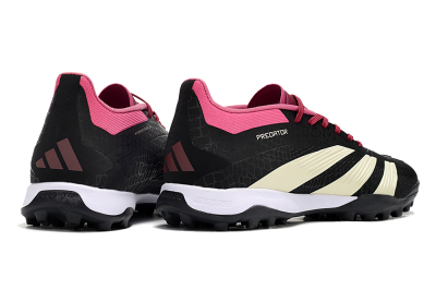 Adidas Predator 24 Elite TF Low-Tops Soccer Cleats - Black/Beige/Pink