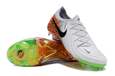Nike Phantom Luna Elite FG Low-Tops Soccer Cleats - Grey/Orange/Black
