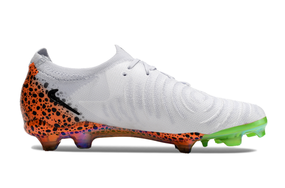 Nike Phantom Luna Elite FG Low-Tops Soccer Cleats - Grey/Orange/Black 5
