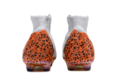 Nike Phantom Luna Elite NU FG High-Tops Soccer Cleats - White/Black/Orange