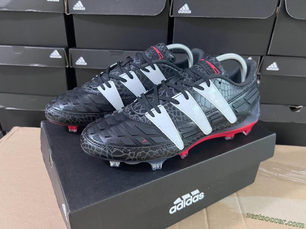 Adidas Predator 94 FG Limited Edition FG Low-Tops Soccer Cleats - Black/Red/White