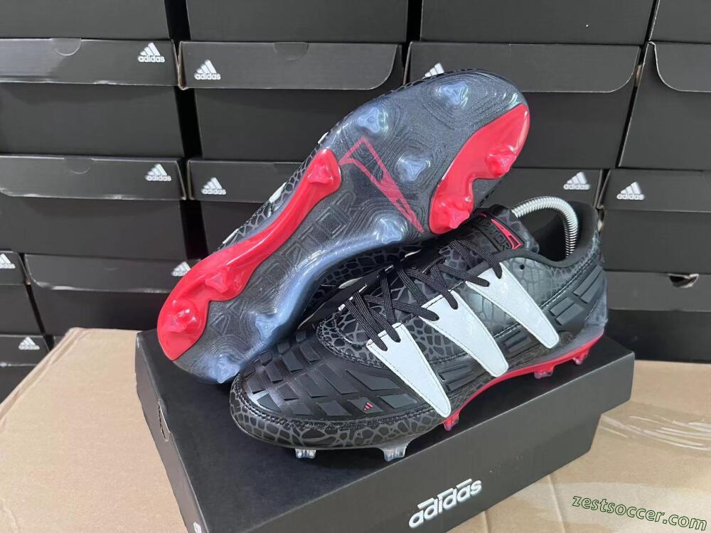 Adidas Predator 94 FG Limited Edition FG Low-Tops Soccer Cleats - Black/Red/White
