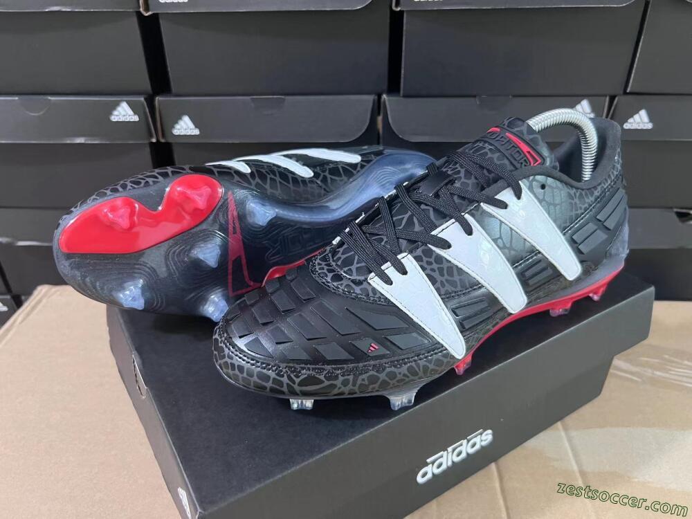 Adidas Predator 94 FG Limited Edition FG Low-Tops Soccer Cleats - Black/Red/White