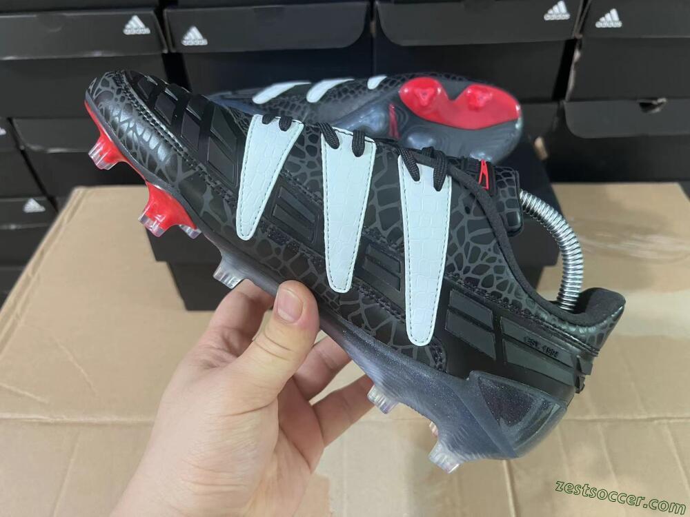 Adidas Predator 94 FG Limited Edition FG Low-Tops Soccer Cleats - Black/Red/White