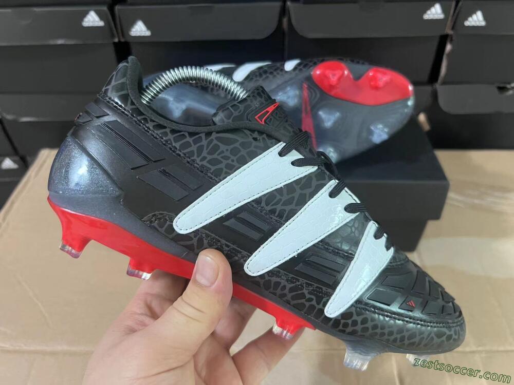 Adidas Predator 94 FG Limited Edition FG Low-Tops Soccer Cleats - Black/Red/White