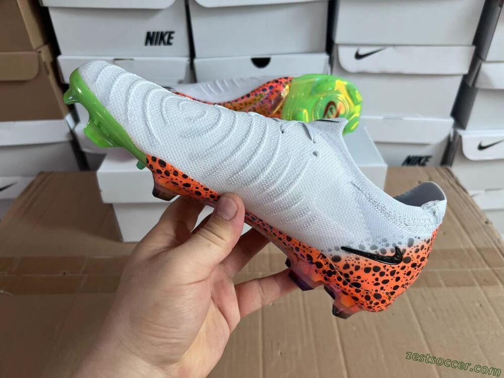 Nike Phantom Luna Elite FG Low-Tops Soccer Cleats - Grey/Orange/Black