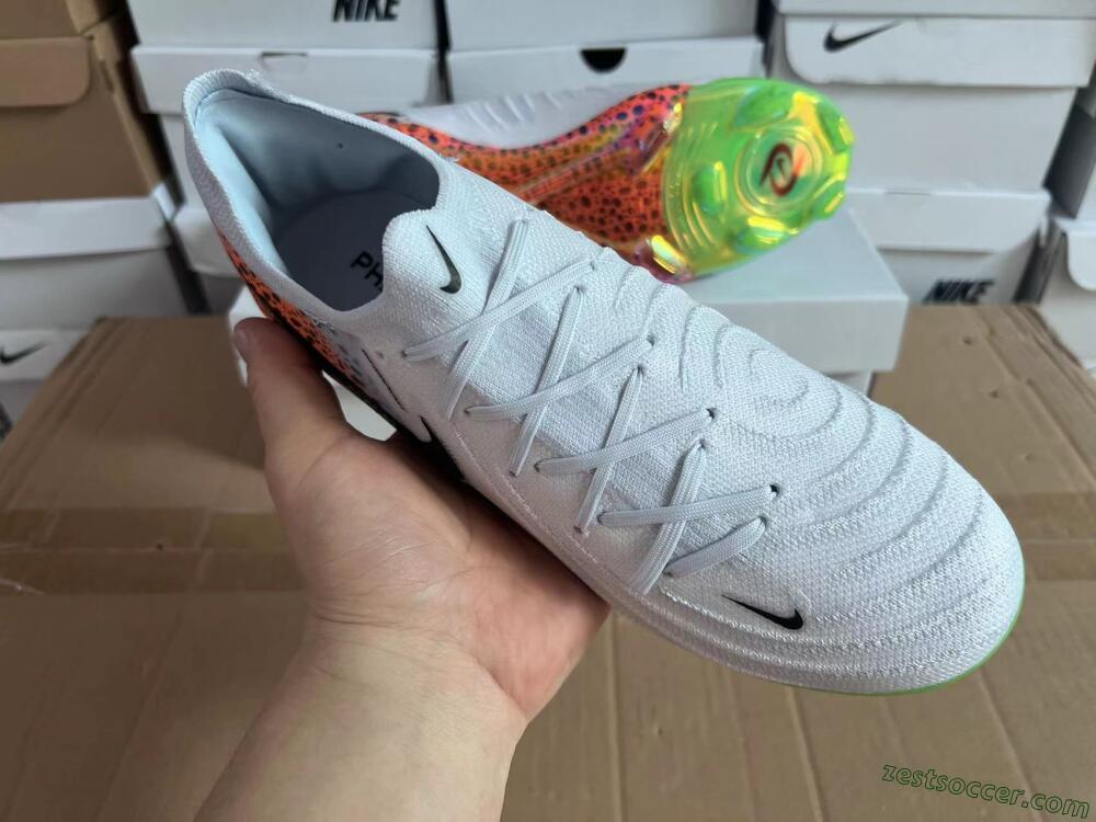 Nike Phantom Luna Elite FG Low-Tops Soccer Cleats - Grey/Orange/Black
