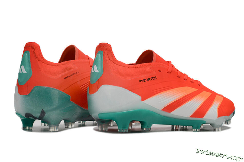 Adidas Predator Accuracy FG Low-Tops Soccer Cleats - Red/White/Green 6