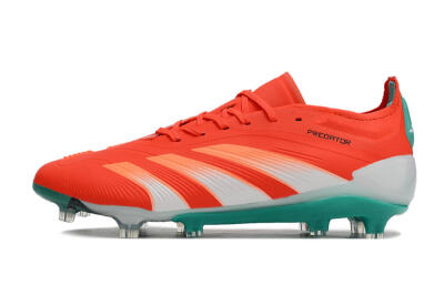 Adidas Predator Accuracy FG Low-Tops Soccer Cleats - Red/White/Green