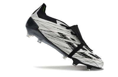 Adidas Predator Elite Foldover Tongue FG Low-Tops Soccer Cleats - White/Black/Yellow