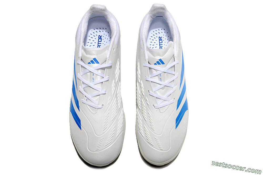 Adidas Predator 24 Elite TF Low-Tops Soccer Shoes - Beige/White/Blue 4