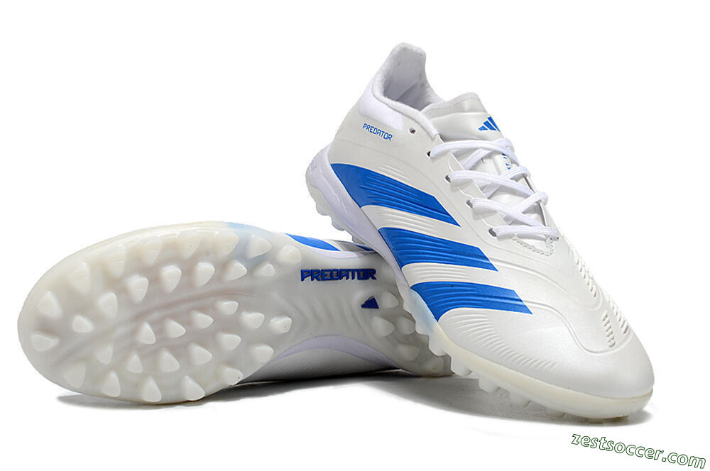 Adidas Predator 24 Elite TF Low-Tops Soccer Shoes - Beige/White/Blue 3