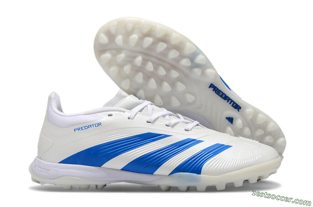 Adidas Predator 24 Elite TF Low-Tops Soccer Shoes - Beige/White/Blue 0
