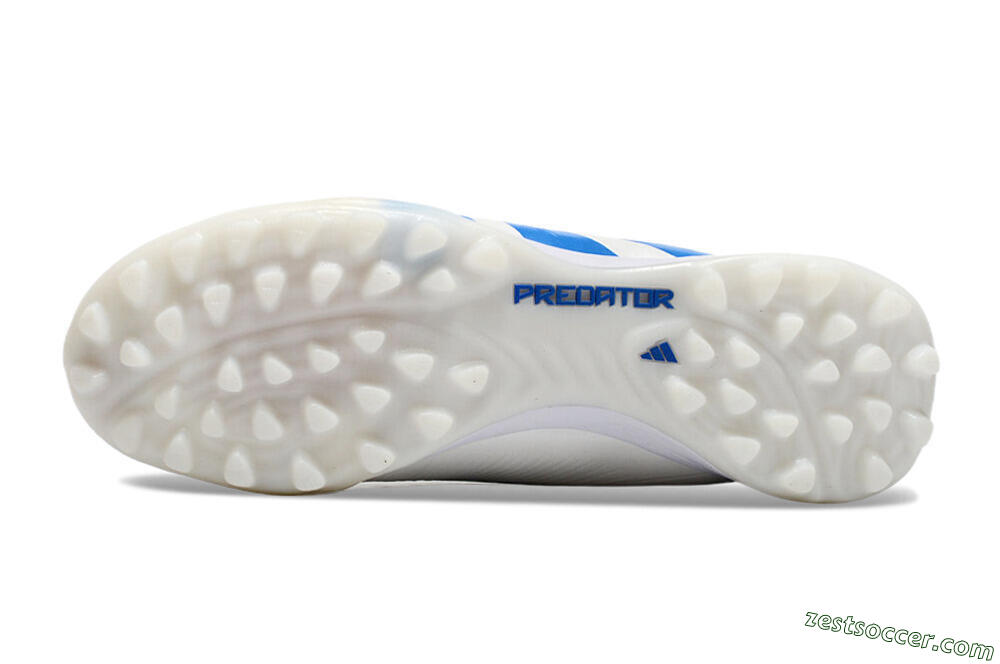 Adidas Predator 24 Elite TF Low-Tops Soccer Shoes - Beige/White/Blue 6