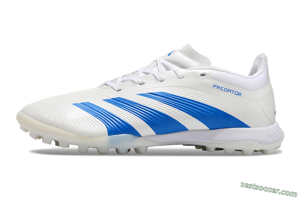 Adidas Predator 24 Elite TF Low-Tops Soccer Shoes - Beige/White/Blue 2