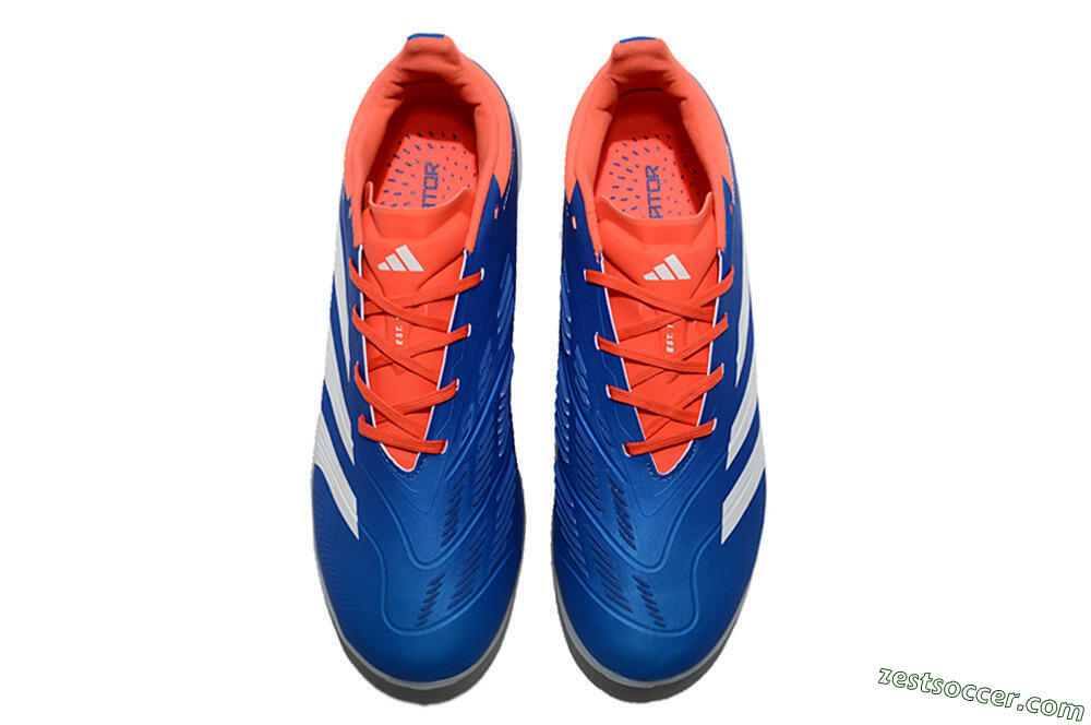 Adidas Predator 24 Elite TF Low-Tops Soccer Shoes - Blue/Red/White 4