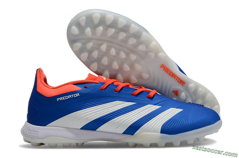 Adidas Predator 24 Elite TF Low-Tops Soccer Shoes - Blue/Red/White 0