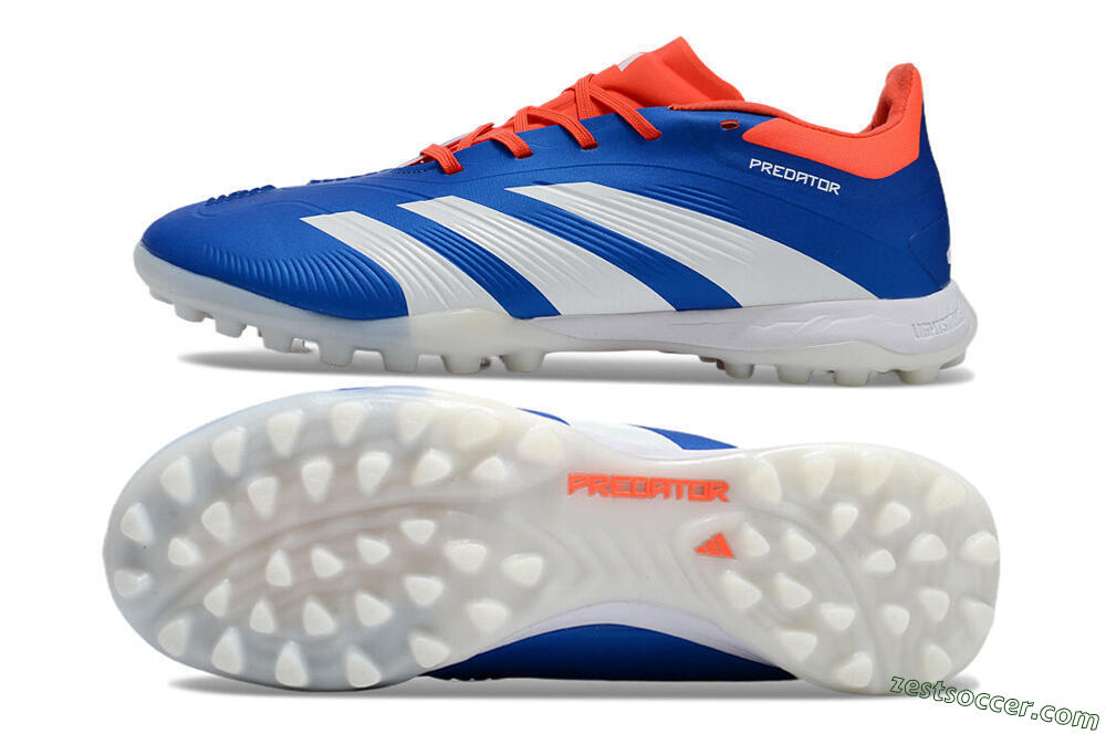 Adidas Predator 24 Elite TF Low-Tops Soccer Shoes - Blue/Red/White 1