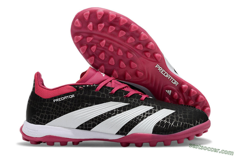 Adidas Predator 24 Elite TF Low-Tops Soccer Shoes - Black/Red/White 0