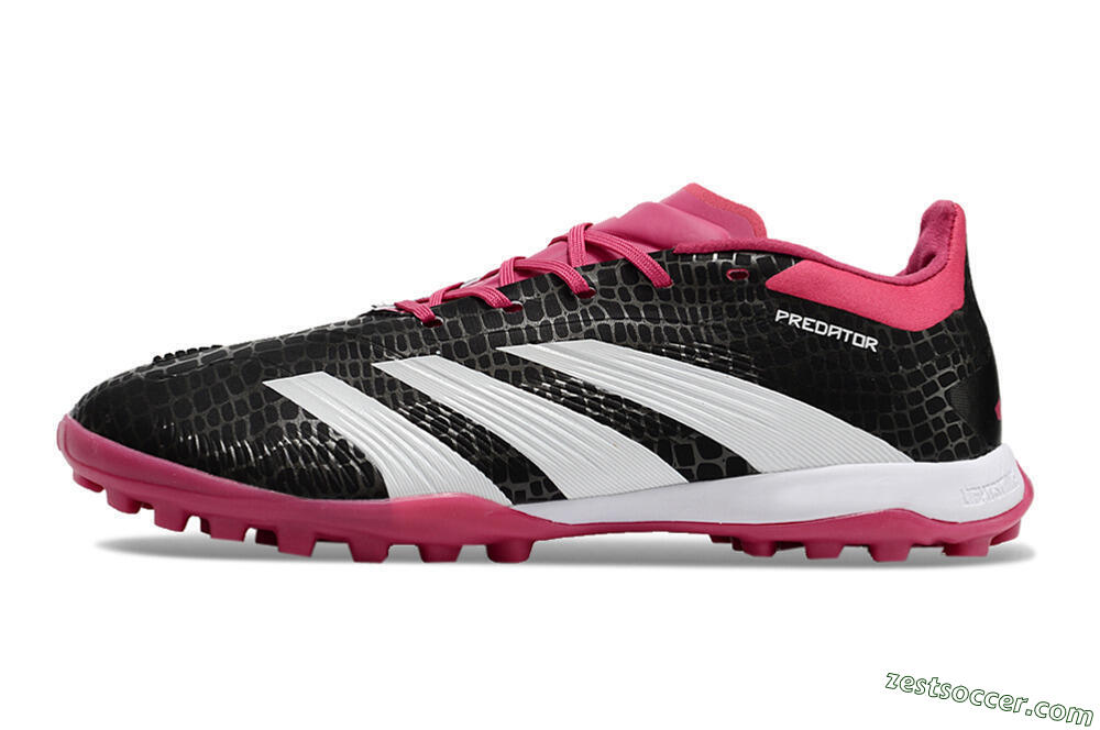 Adidas Predator 24 Elite TF Low-Tops Soccer Shoes - Black/Red/White 2