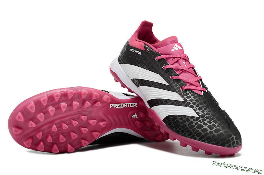 Adidas Predator 24 Elite TF Low-Tops Soccer Shoes - Black/Red/White 3