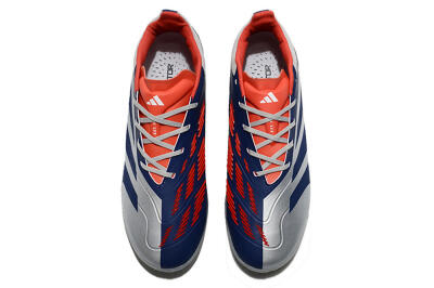Adidas Predator 24 Elite TF Low-Tops Soccer Shoes - Silver/Blue/Red