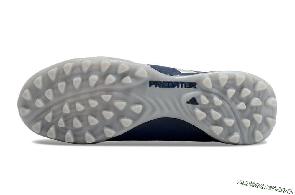 Adidas Predator 24 Elite TF Low-Tops Soccer Shoes - Silver/Blue/Red 6