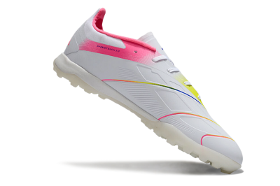 Adidas Predator 24 Elite TF Low-Tops Soccer Shoes - White/Pink/Blue/Yellow