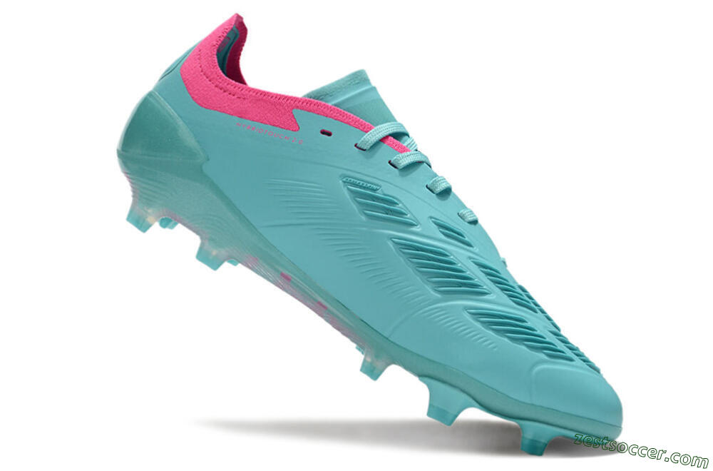Adidas Predator Accuracy FG Low-Tops Soccer Cleats - Jade/Pink/Purple 4