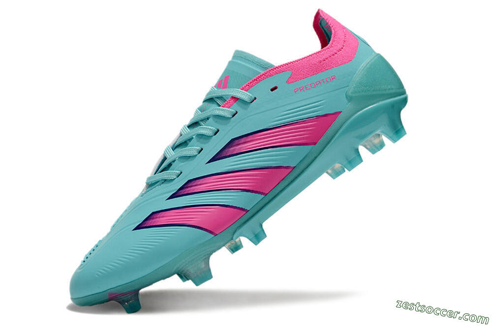 Adidas Predator Accuracy FG Low-Tops Soccer Cleats - Jade/Pink/Purple 5