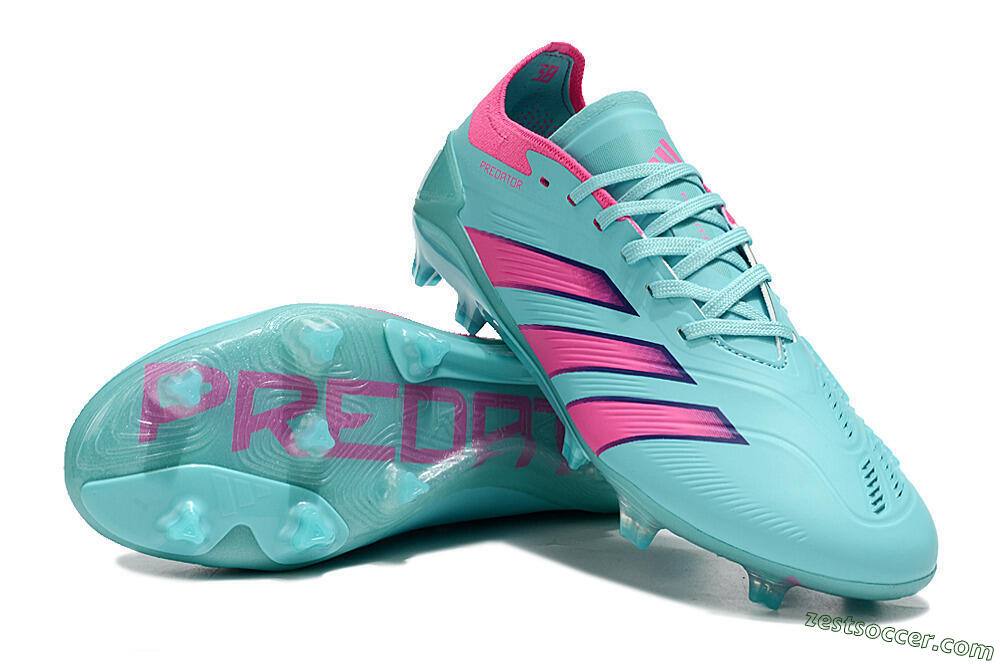 Adidas Predator Accuracy FG Low-Tops Soccer Cleats - Jade/Pink/Purple 3