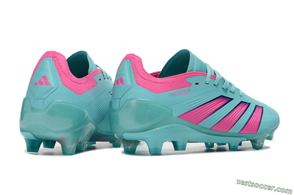 Adidas Predator Accuracy FG Low-Tops Soccer Cleats - Jade/Pink/Purple 6