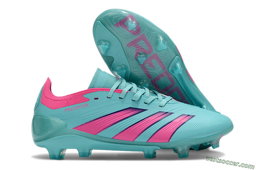 Adidas Predator Accuracy FG Low-Tops Soccer Cleats - Jade/Pink/Purple 0