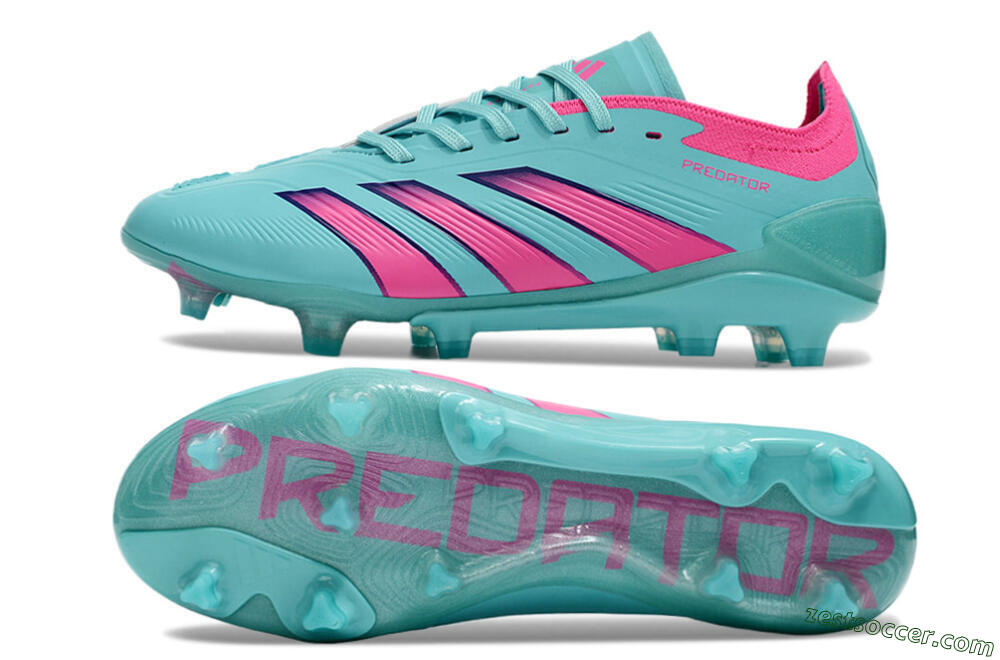 Adidas Predator Accuracy FG Low-Tops Soccer Cleats - Jade/Pink/Purple 1